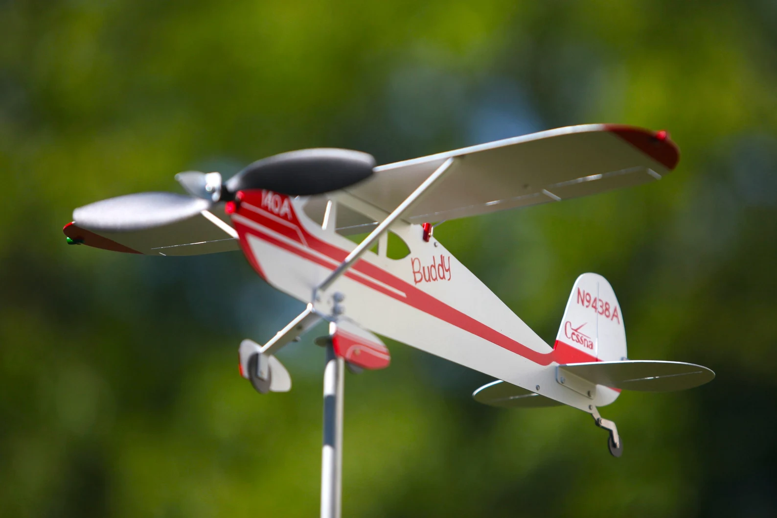 Personalized Civil Aviation Plane Family Model Outdoor Patio Decor Stake