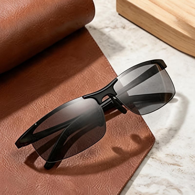 Image showing UV400 protection concept with sunlight rays blocked by sunglasses