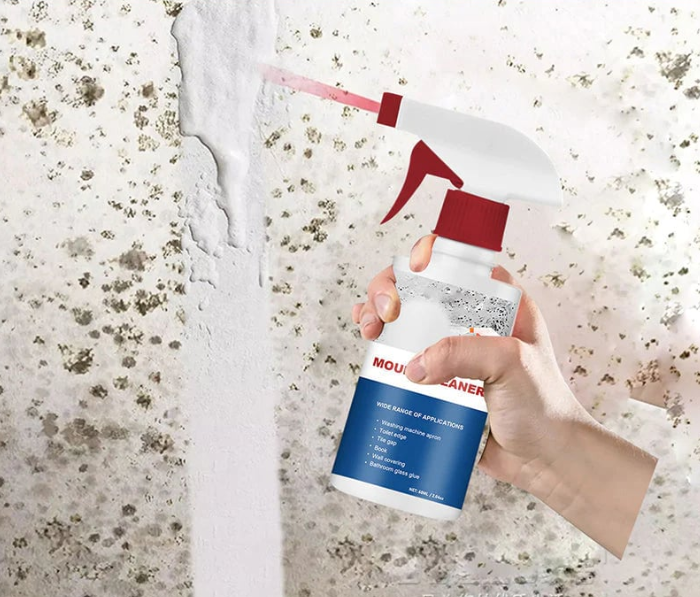 Powerful Foam Mold Remover Spray, Fast-Acting Mildew Stain Cleaner for Tile Gaps, Shower Corners & Kitchen Surfaces