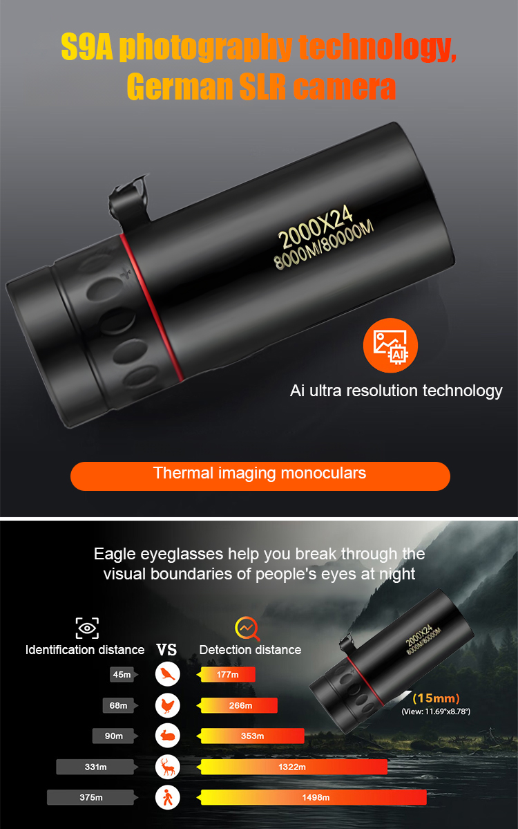 German technology thermal imaging monocular night vision device【Top seller for three consecutive years】