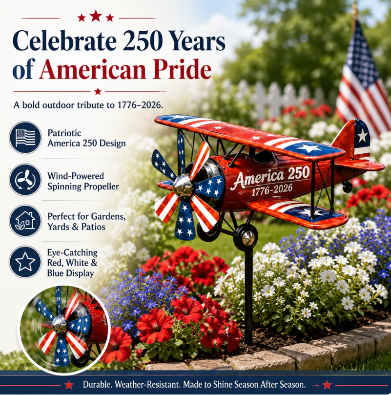 🔥 Limited time 49% OFF 🔥 USA  “Liberty Windmill” Patriotic Garden Wind Spinner - ✈️ (Free Delivery Fee)