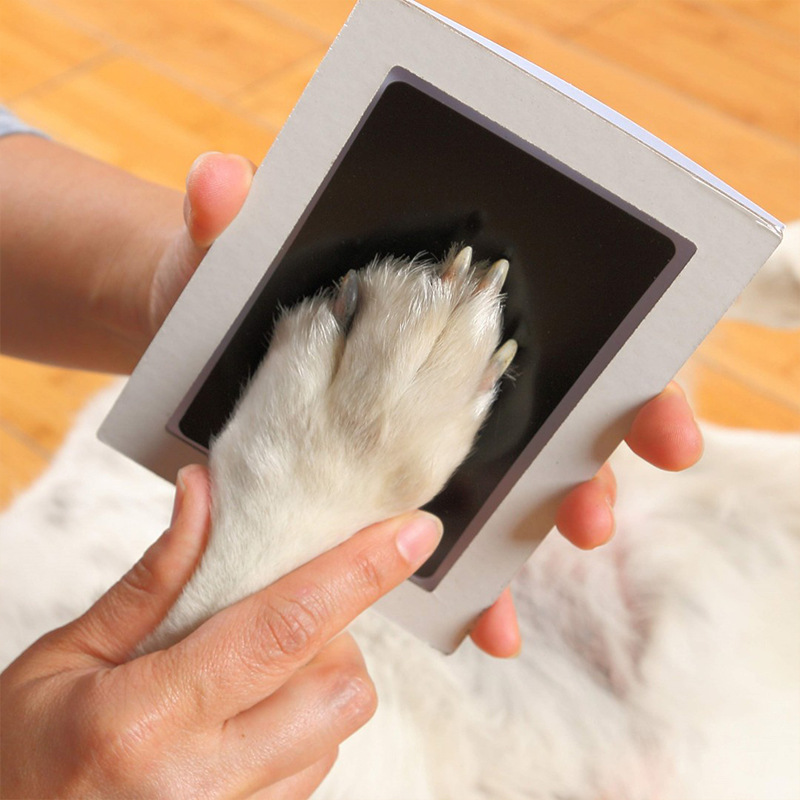 Wash-Free Pet Paw Print Ink Pad, DIY Cat Dog Pawprint Keepsake Kit