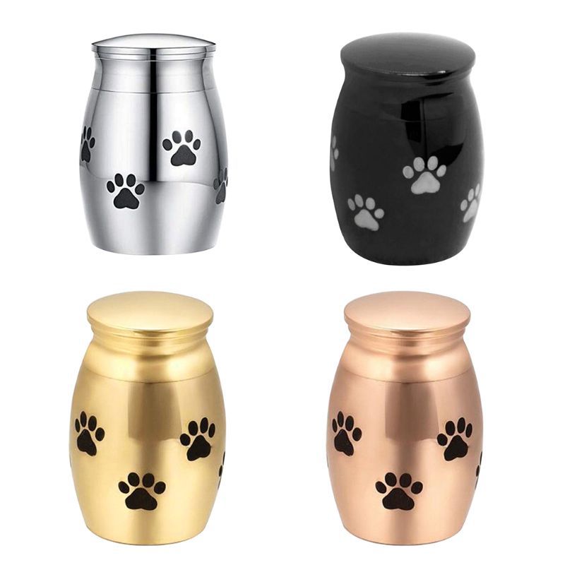Pet Ashes Hair Storage Jar 40*30mm Stainless Steel Memorial Urn Pendant