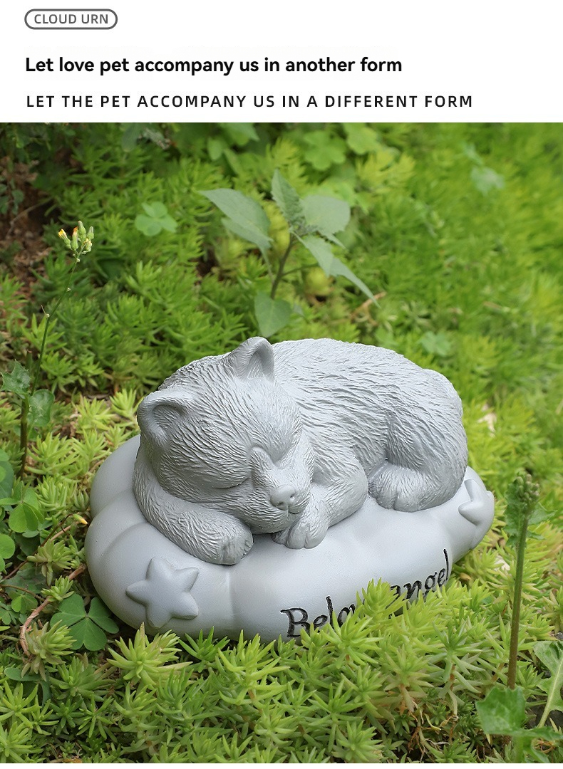 Creative Pet Urn Casket for Dog Cat Ashes, Animal Cremation Remains Storage Memorial Container