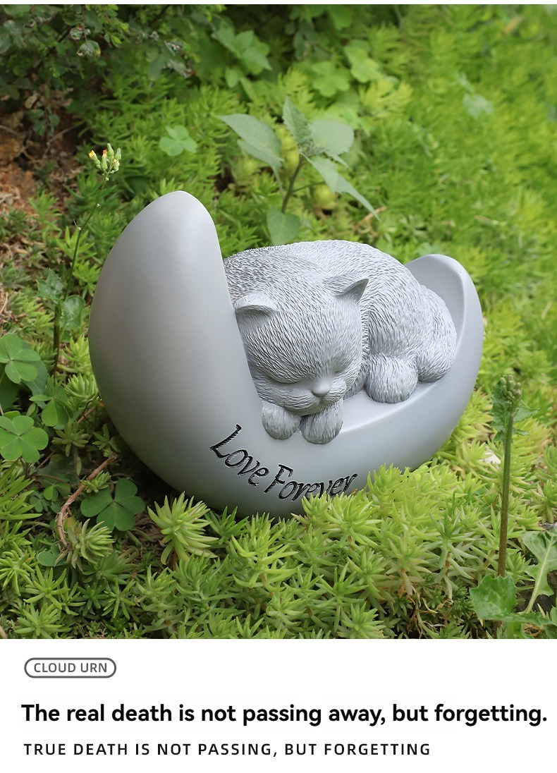 Creative Pet Urn Casket for Dog Cat Ashes, Animal Cremation Remains Storage Memorial Container