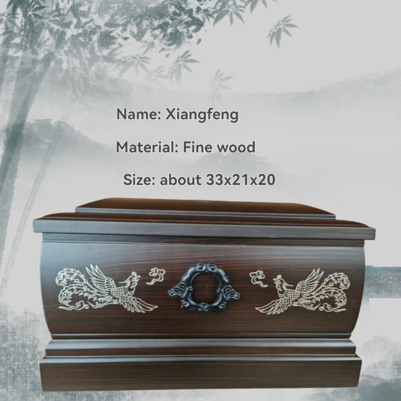 Pet Memorial Small Coffin - Solid Wood Cremation Urn