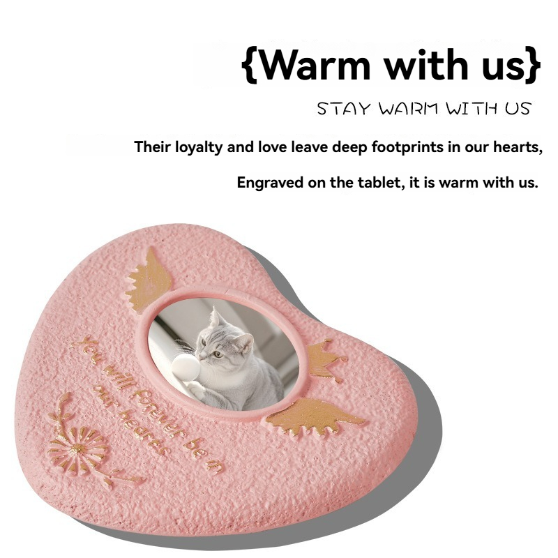 Pet Memorial Stone Tombstone for Dog & Cat Remembrance