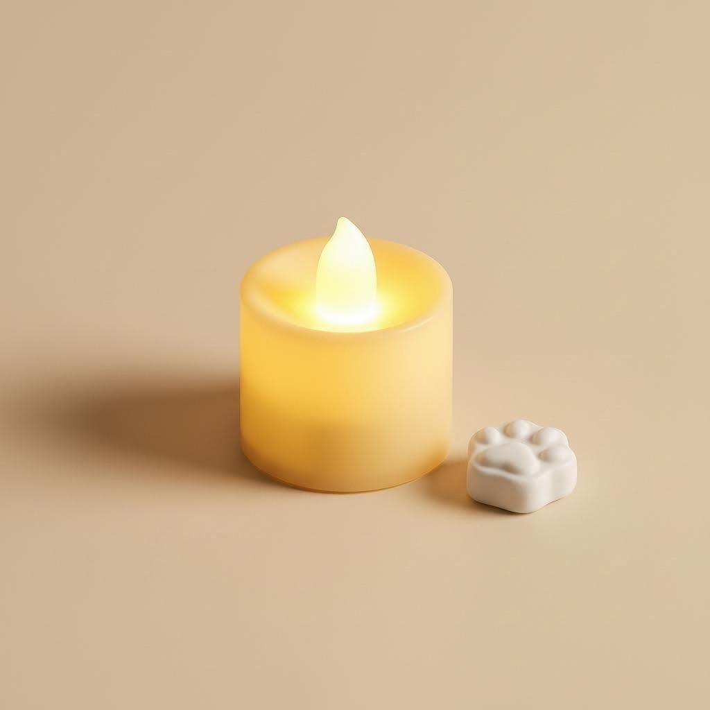 LED Pet Memorial Tea Lights Eternal Lamp for Dog Cat Funeral Remembrance