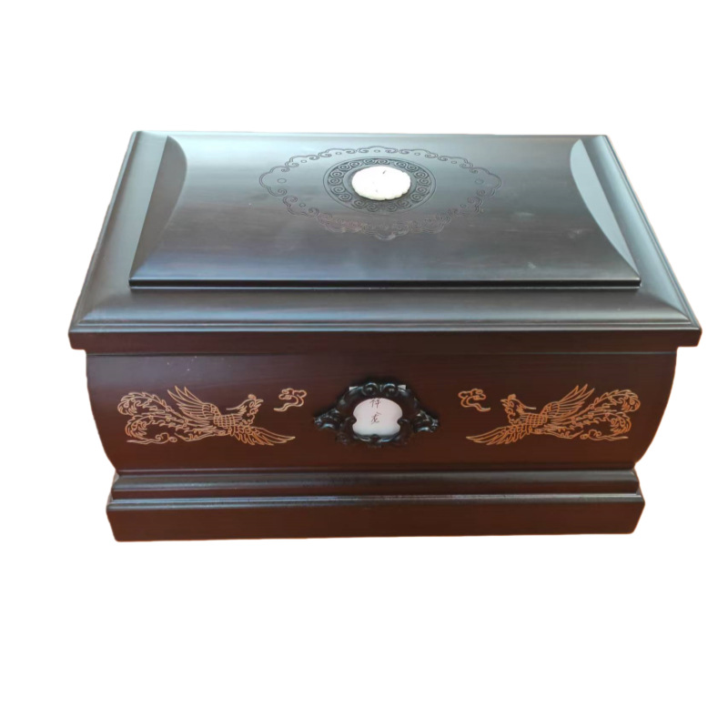 Pet Memorial Small Coffin - Solid Wood Cremation Urn