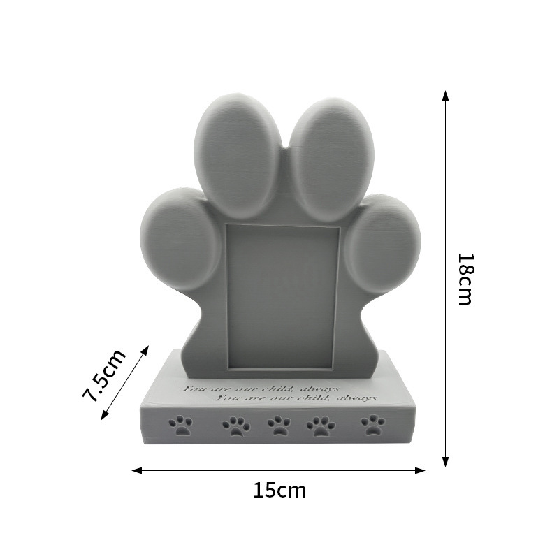 Resin Pet Tombstone Imitation Stone Grave Marker for Dog Cat Memorial
