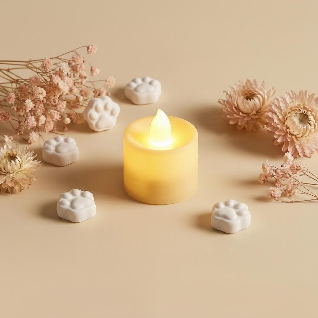 LED Pet Memorial Tea Lights Eternal Lamp for Dog Cat Funeral Remembrance