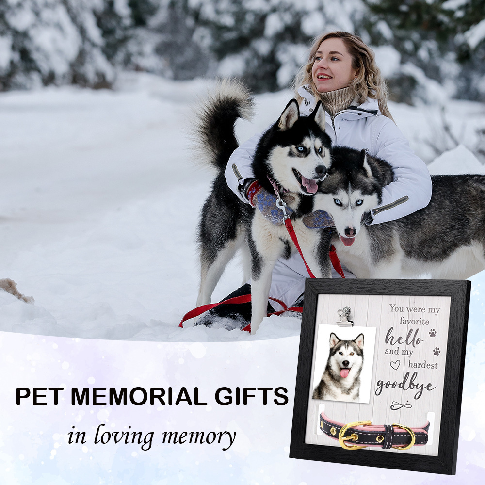 Pet Loss Memorial Wooden Display Frame