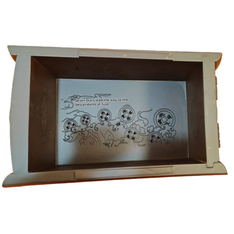 Pet Wooden Casket, Anti-Corrosion Memorial Box for Dog Cat Ashes