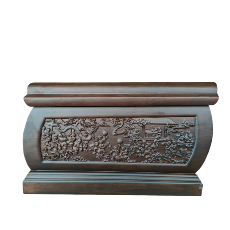 Pet Wooden Casket, Anti-Corrosion Memorial Box for Dog Cat Ashes