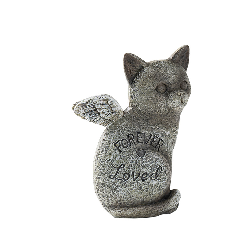 New Resin Pet Memorial Stone, Garden Decor for Dog and Cat