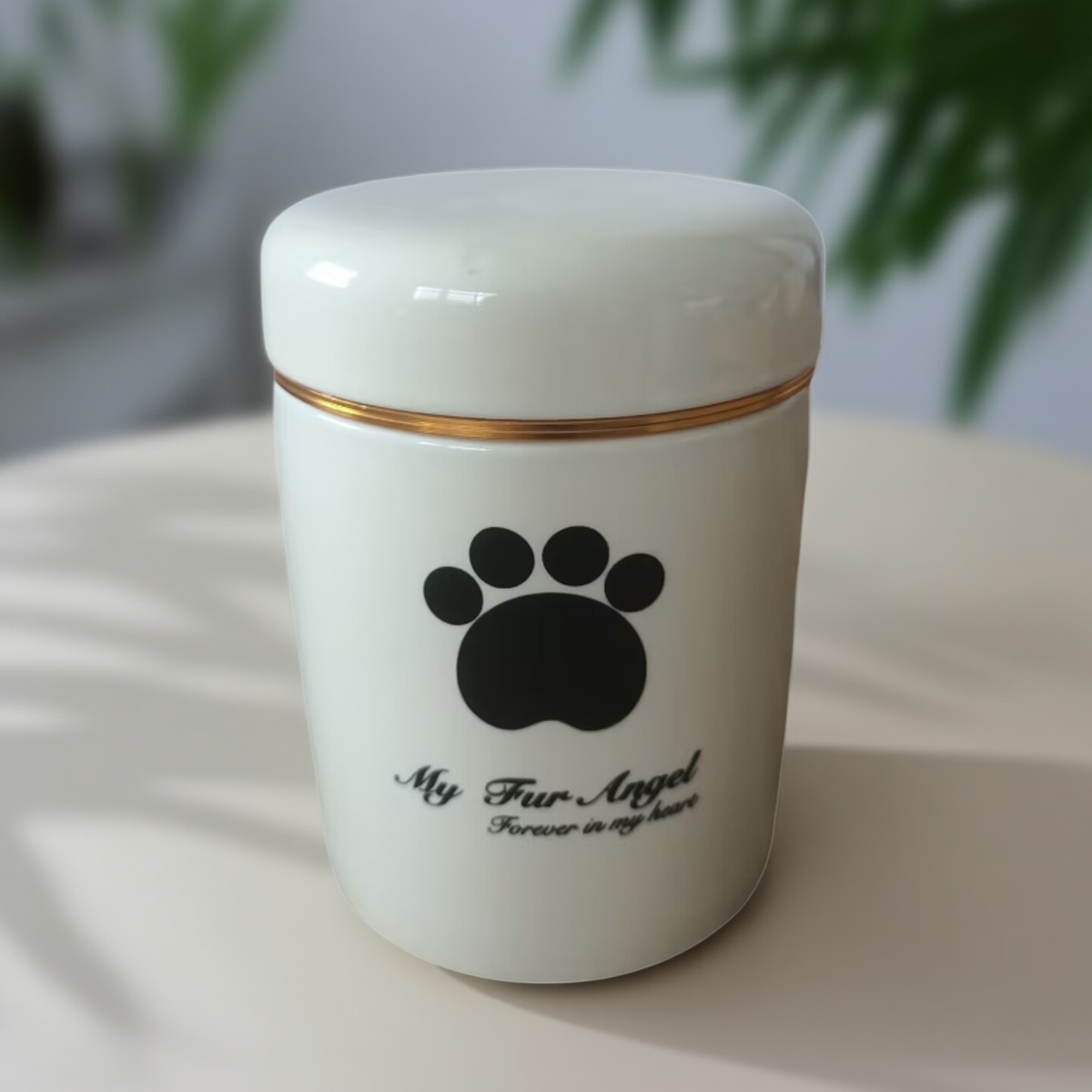 Handcrafted Ceramic Pet Memorial Box for Small Animals