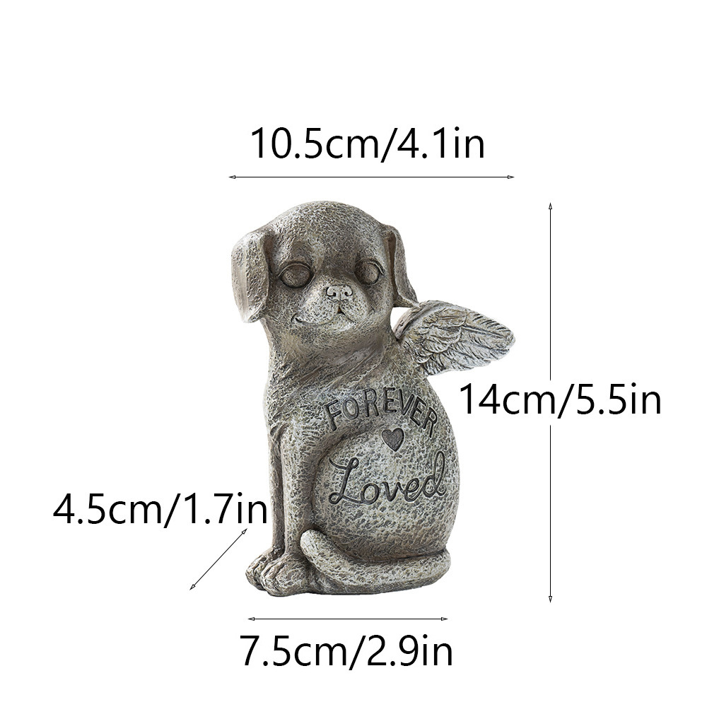New Resin Pet Memorial Stone, Garden Decor for Dog and Cat