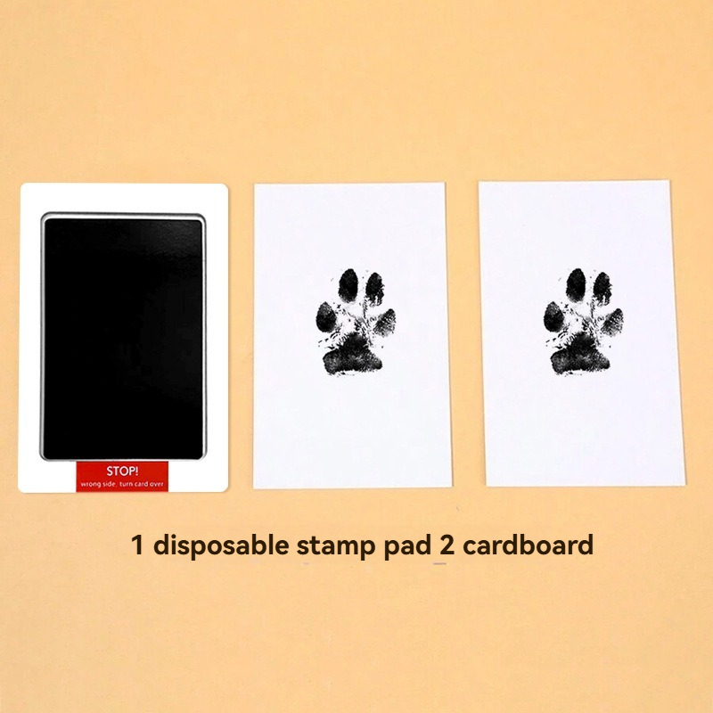 Wash-Free Pet Paw Print Ink Pad, DIY Cat Dog Pawprint Keepsake Kit