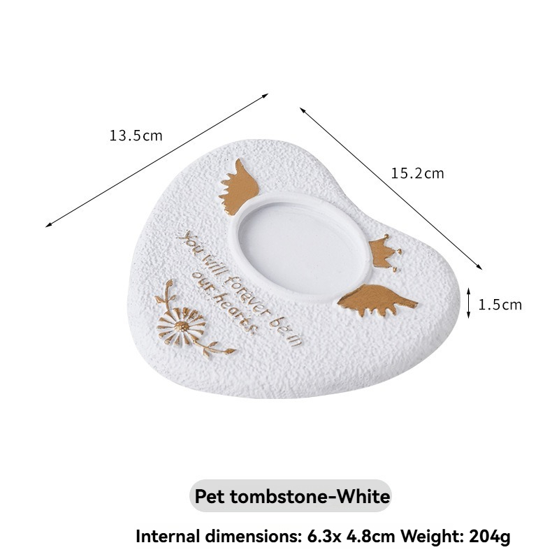 Pet Memorial Stone Tombstone for Dog & Cat Remembrance