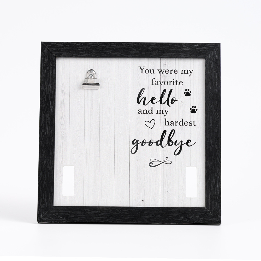 Pet Loss Memorial Wooden Display Frame