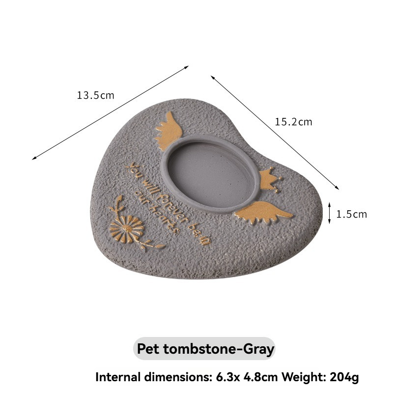 Pet Memorial Stone Tombstone for Dog & Cat Remembrance