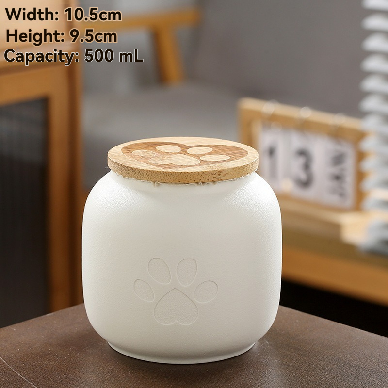 Ceramic pet cremation urn - Sealed storage box