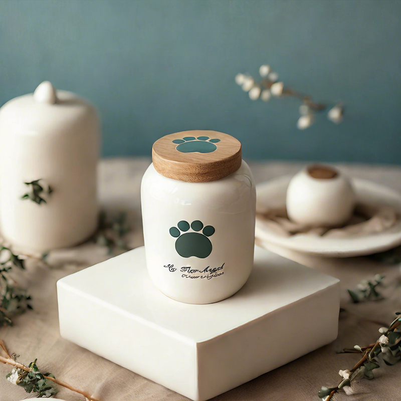 Pet Memorial Ash Container - Ceramic Sealed Storage Box