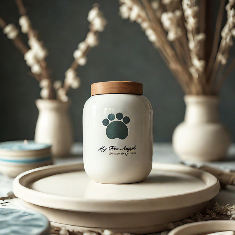 Pet Memorial Ash Container - Ceramic Sealed Storage Box