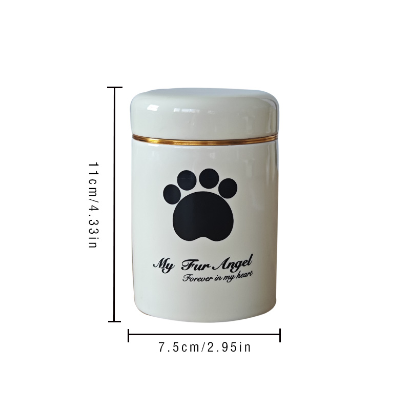 Handcrafted Ceramic Pet Memorial Box for Small Animals