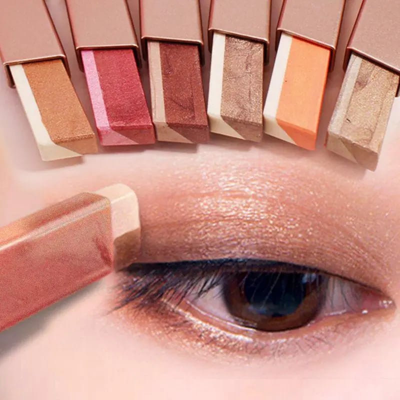 😍6Pack Dual-color eyeshadow stick-brightens the eyes for a natural and long-lasting look