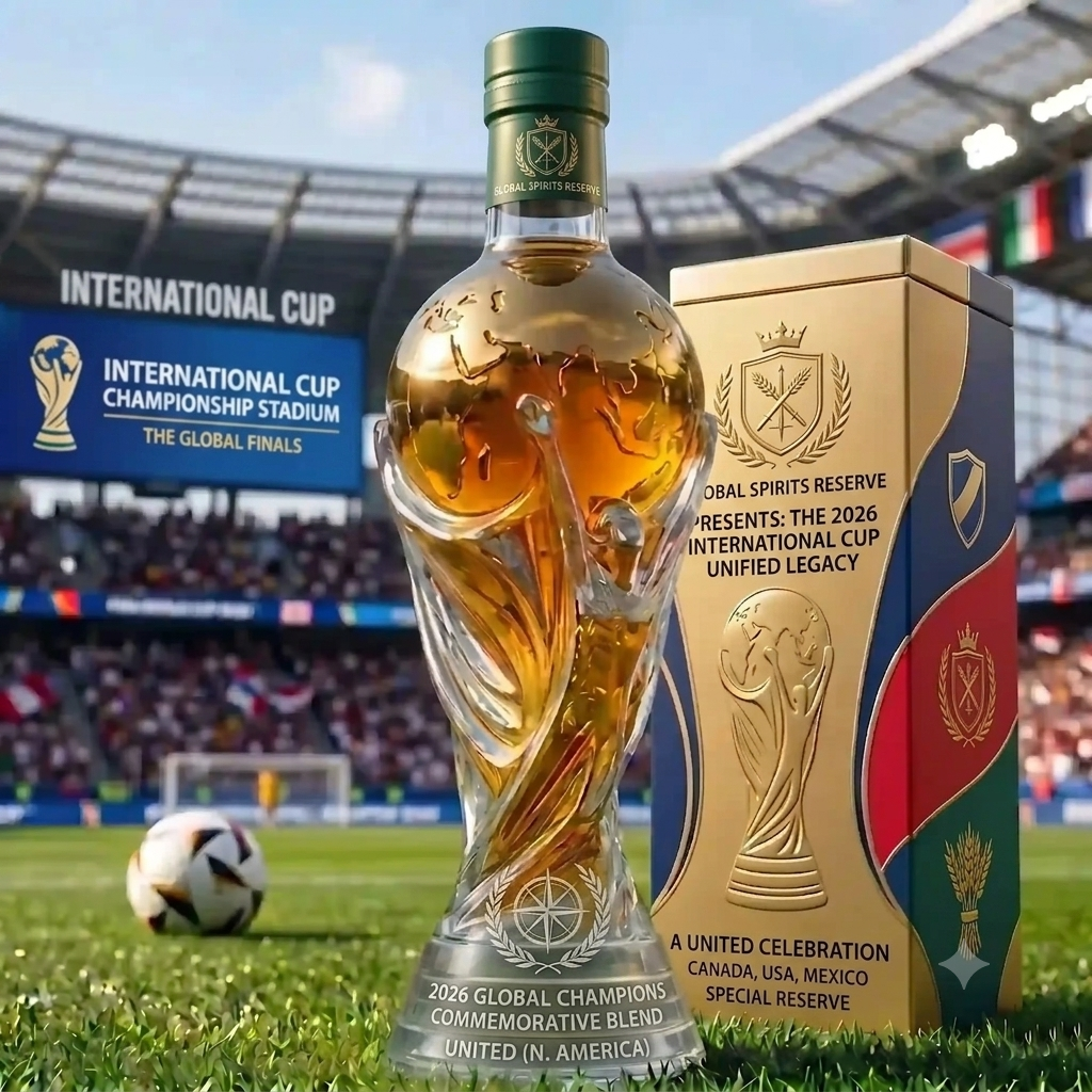 🔥¡OFERTA ESPECIAL: 49 % DE DESCUENTO!📢⚽Botella de whisky en edición especial para el Mundial de la FIFA 2026⚽