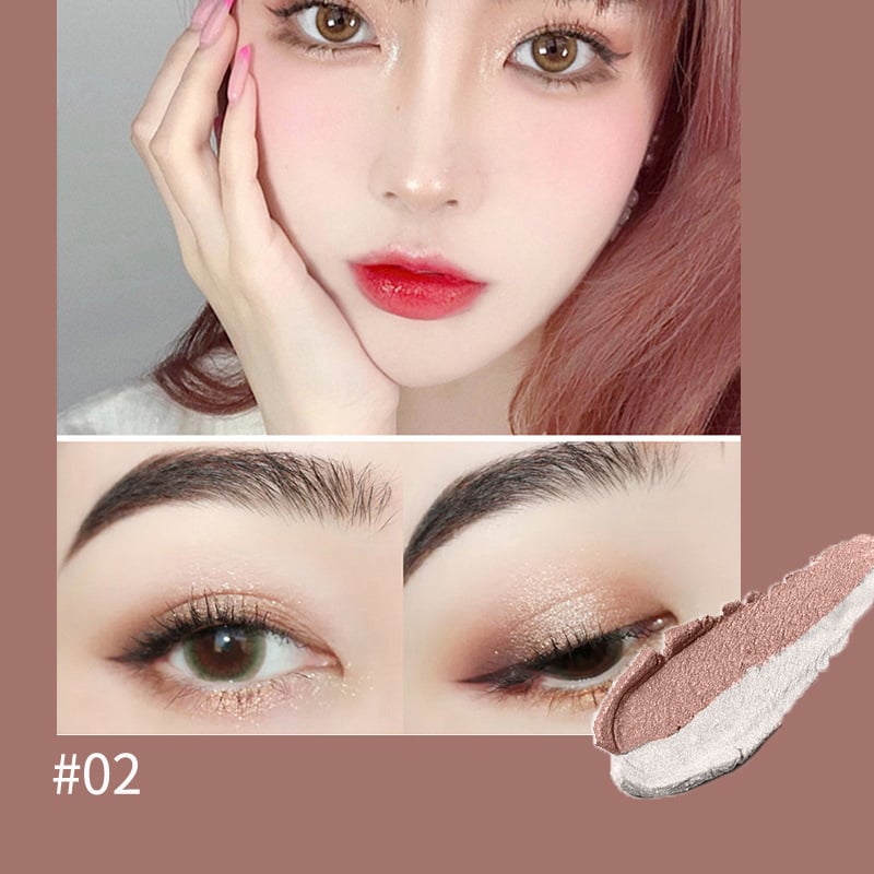 😍6Pack Dual-color eyeshadow stick-brightens the eyes for a natural and long-lasting look