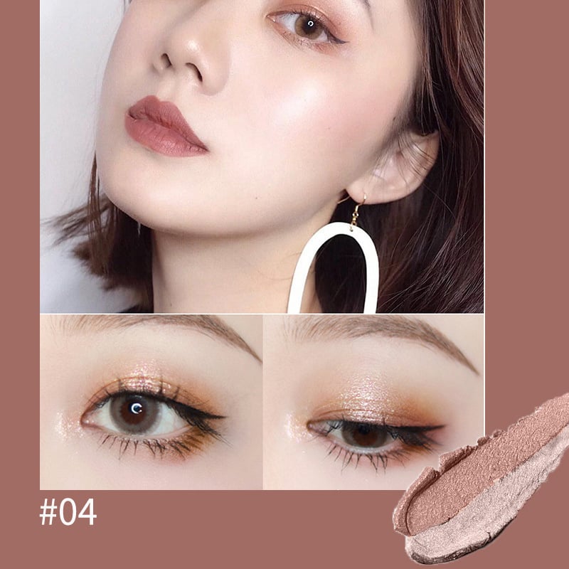 😍6Pack Dual-color eyeshadow stick-brightens the eyes for a natural and long-lasting look