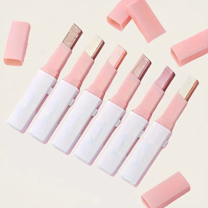 😍6Pack Dual-color eyeshadow stick-brightens the eyes for a natural and long-lasting look