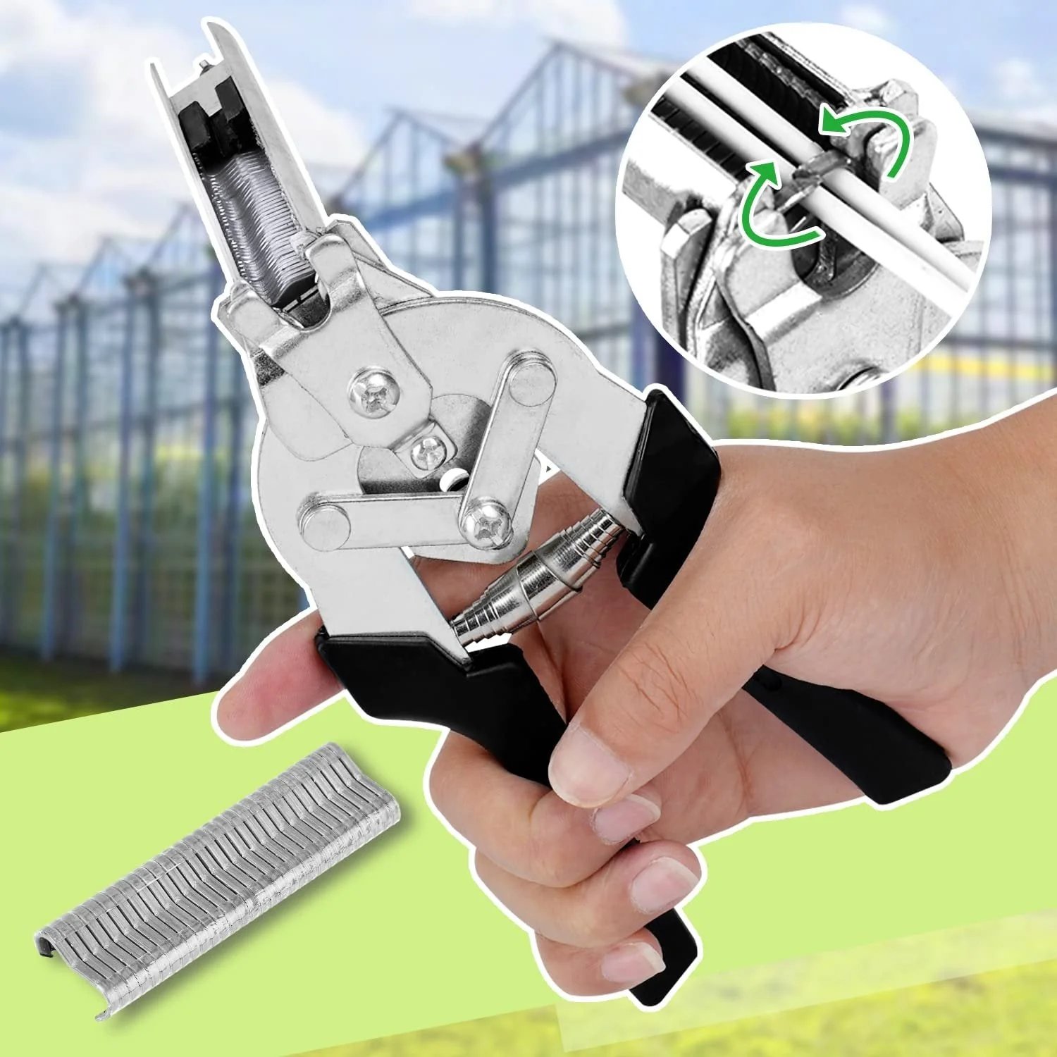 M-Typ-Schweineringzangen-Set – Halbautomatisches, federbelastetes, hocheffizientes Werkzeug zur Reparatur von Käfigen und Zäunen