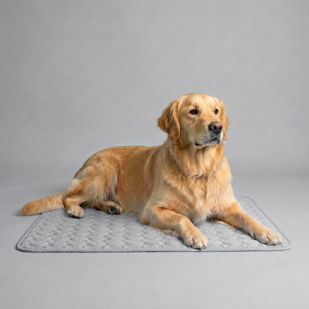 ❄️🐶 So bleibt Ihr Hund den ganzen Sommer über schön kühl – die „Instant Ice-Silk“-Kühlmatte für sofortigen Komfort! 🐾🔥