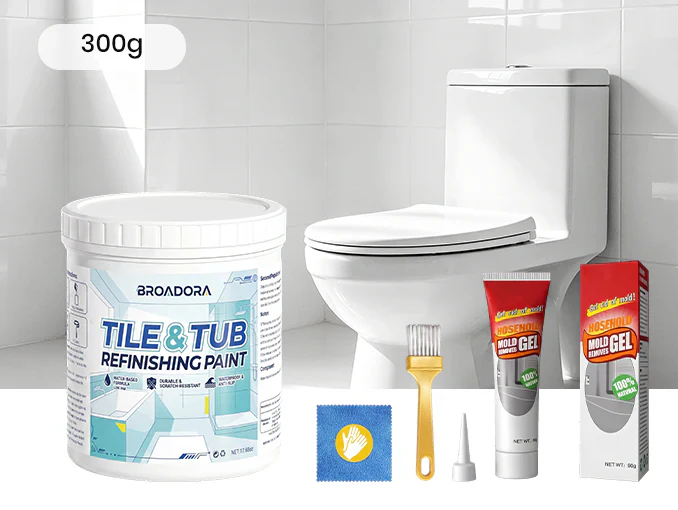 🥳2026 HOT SALE🥳💞50K+ SOLD!🛁🎨 50% OFF! Tile & Tub Refinishing Paint Kit – Waterproof, anti‑slip finish. Covers stains & cracks. Easy DIY, no pro needed. ✨🛡️