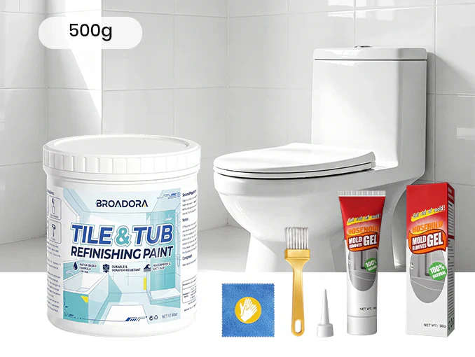 🥳2026 HOT SALE🥳💞50K+ SOLD!🛁🎨 50% OFF! Tile & Tub Refinishing Paint Kit – Waterproof, anti‑slip finish. Covers stains & cracks. Easy DIY, no pro needed. ✨🛡️