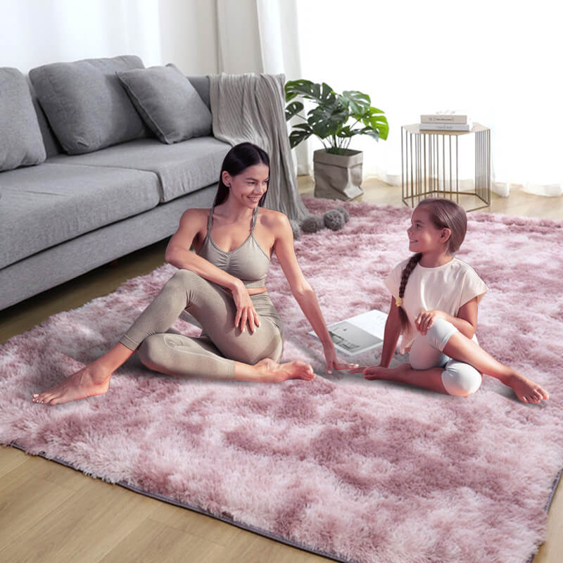 🔥✨ Limited Time 50% OFF – Gradient Color Plush Floor Mat | Add Cozy Luxury & Style to Any Room! 🏡💖