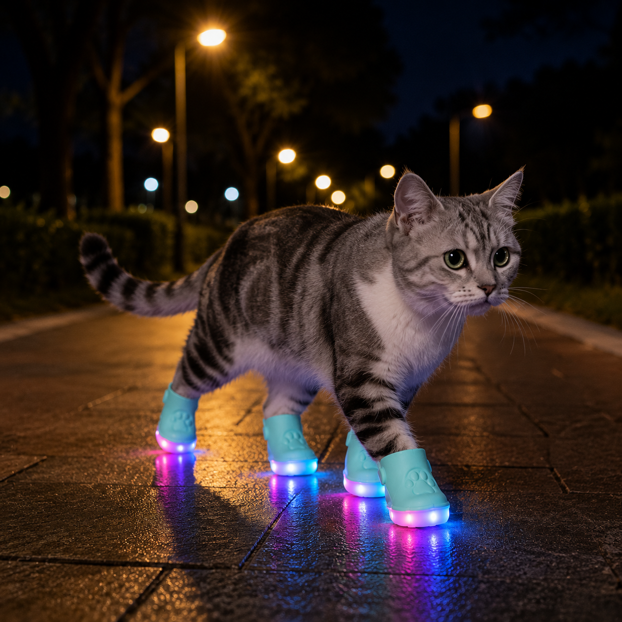 🔥 Limited Time 50% OFF ✨ The Glow-Up Your Pet Deserves – LED Light-Up Shoes for Safer Night Walks 🐾🌙