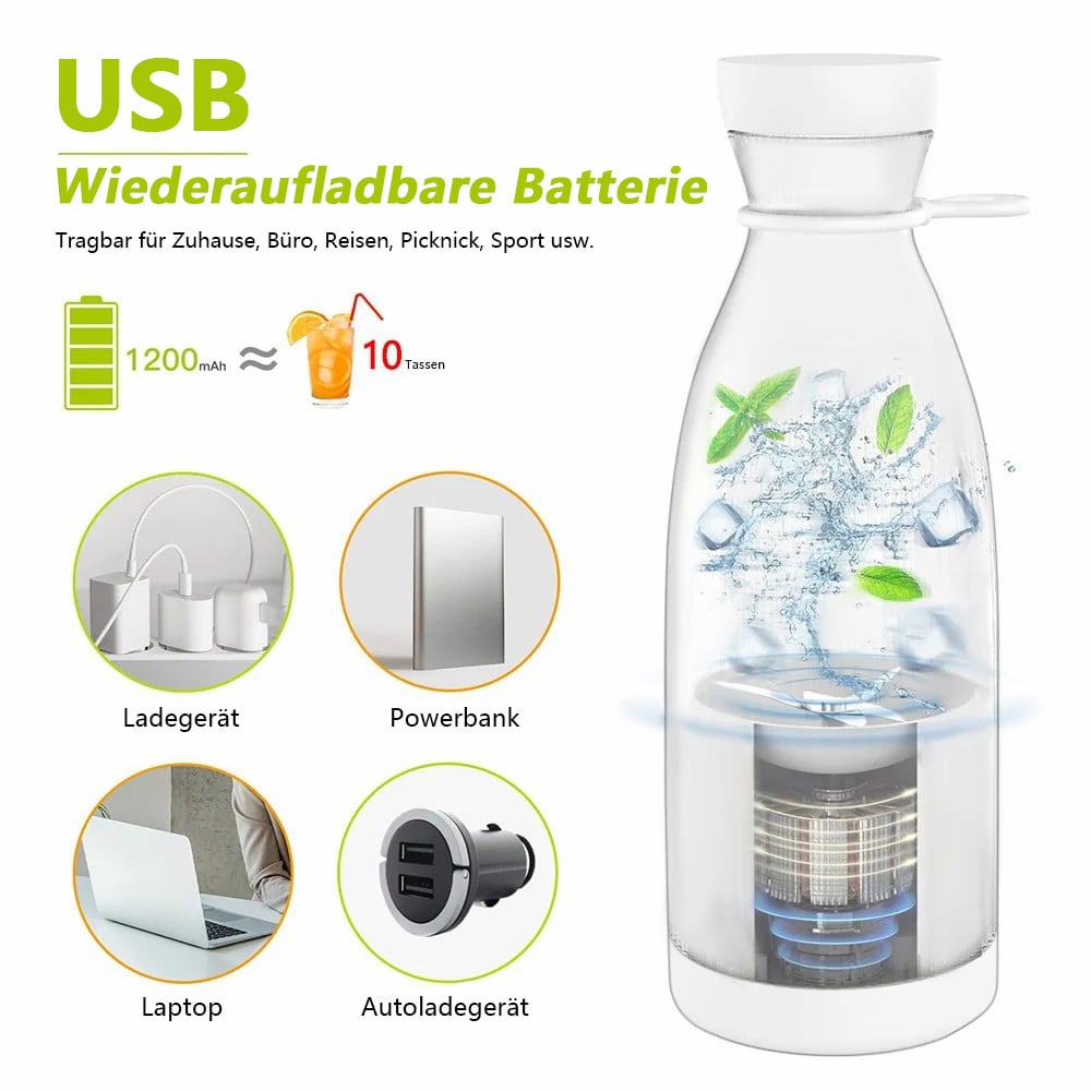 Portabler Entsafter Bestseller | 🌟 Frischer Saft, jederzeit und überall!