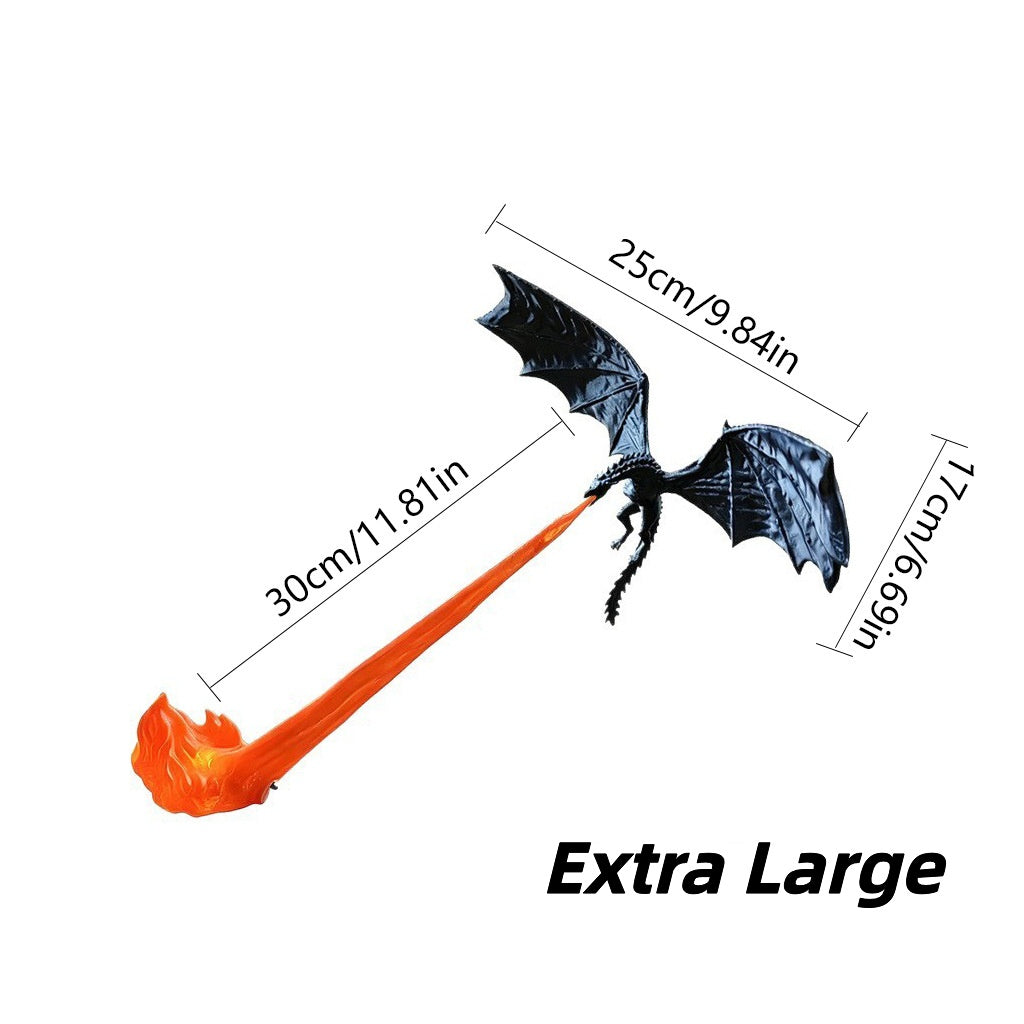 🔥 HEISSER ANGEBOT 🐉 | 3D-LED-Display mit feuerspeiendem Drachen – Fantasie-Dekoration für das Bücherregal mit leuchtender Flamme