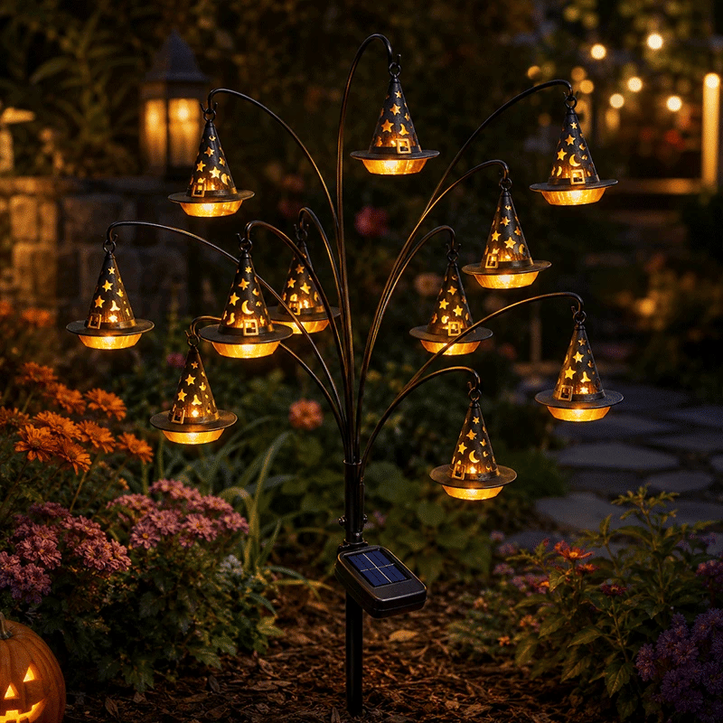 🔥 Limited Time 50% OFF 🎃✨ Halloween Solar Tree Stump Light – Add Spooky Magic to Your Garden Night! 👻🌙