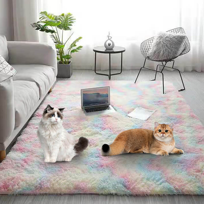🔥✨ Limited Time 50% OFF – Gradient Color Plush Floor Mat | Add Cozy Luxury & Style to Any Room! 🏡💖
