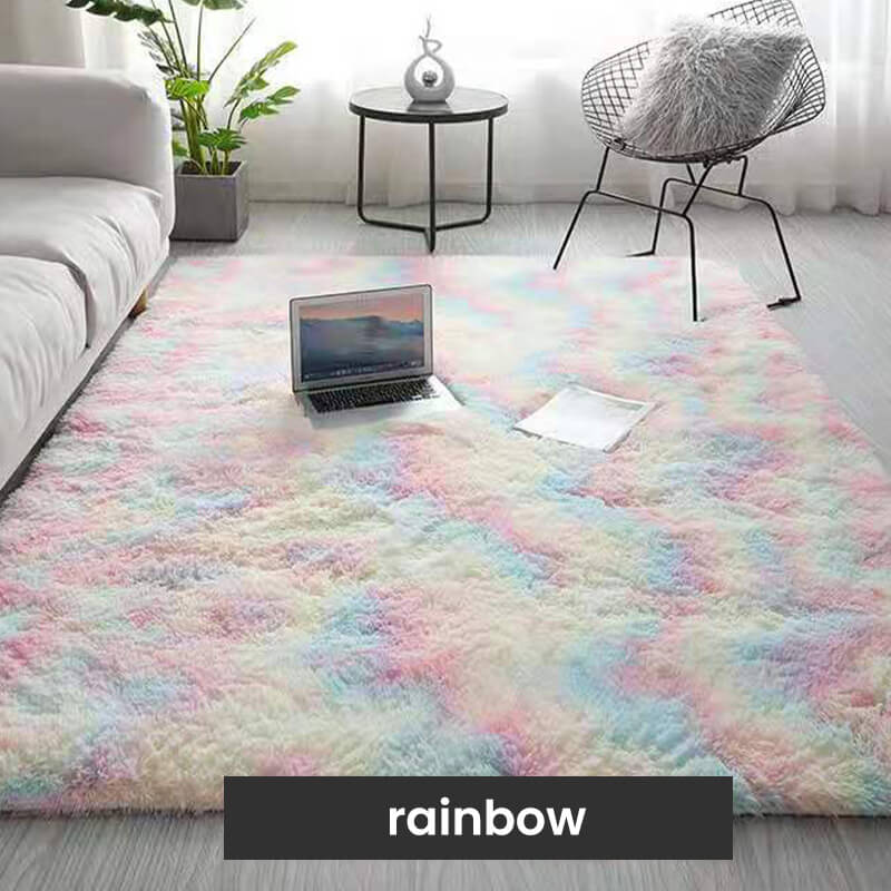 🔥✨ Limited Time 50% OFF – Gradient Color Plush Floor Mat | Add Cozy Luxury & Style to Any Room! 🏡💖