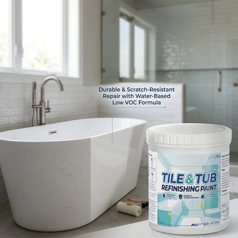 🥳2026 HOT SALE🥳💞50K+ SOLD!🛁🎨 50% OFF! Tile & Tub Refinishing Paint Kit – Waterproof, anti‑slip finish. Covers stains & cracks. Easy DIY, no pro needed. ✨🛡️