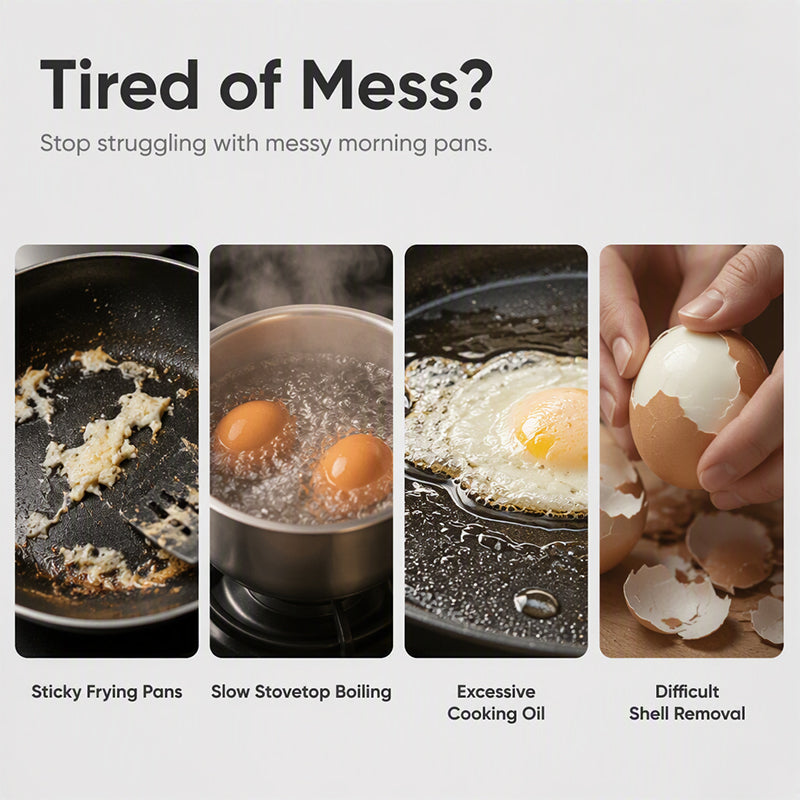 🍳1 kaufen, 1 gratis bekommen✨Mikrowellen-Eierkocher mit zwei Kammern