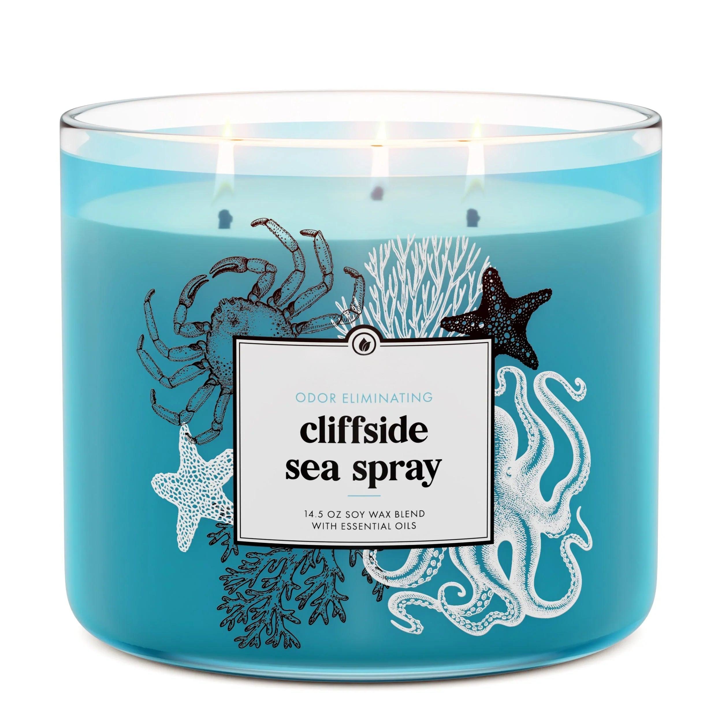 Odor Eliminating Cliffside Sea Spray 3-Wick Candle