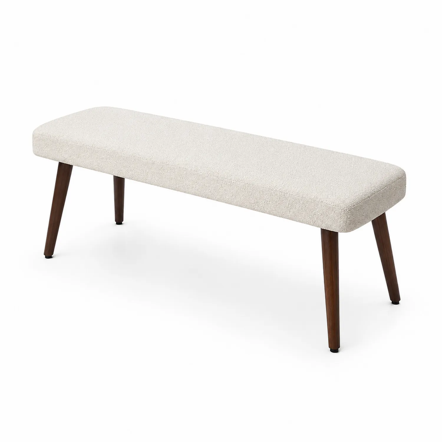 Ławka z poliestru z drewnianymi nogami 120 cm