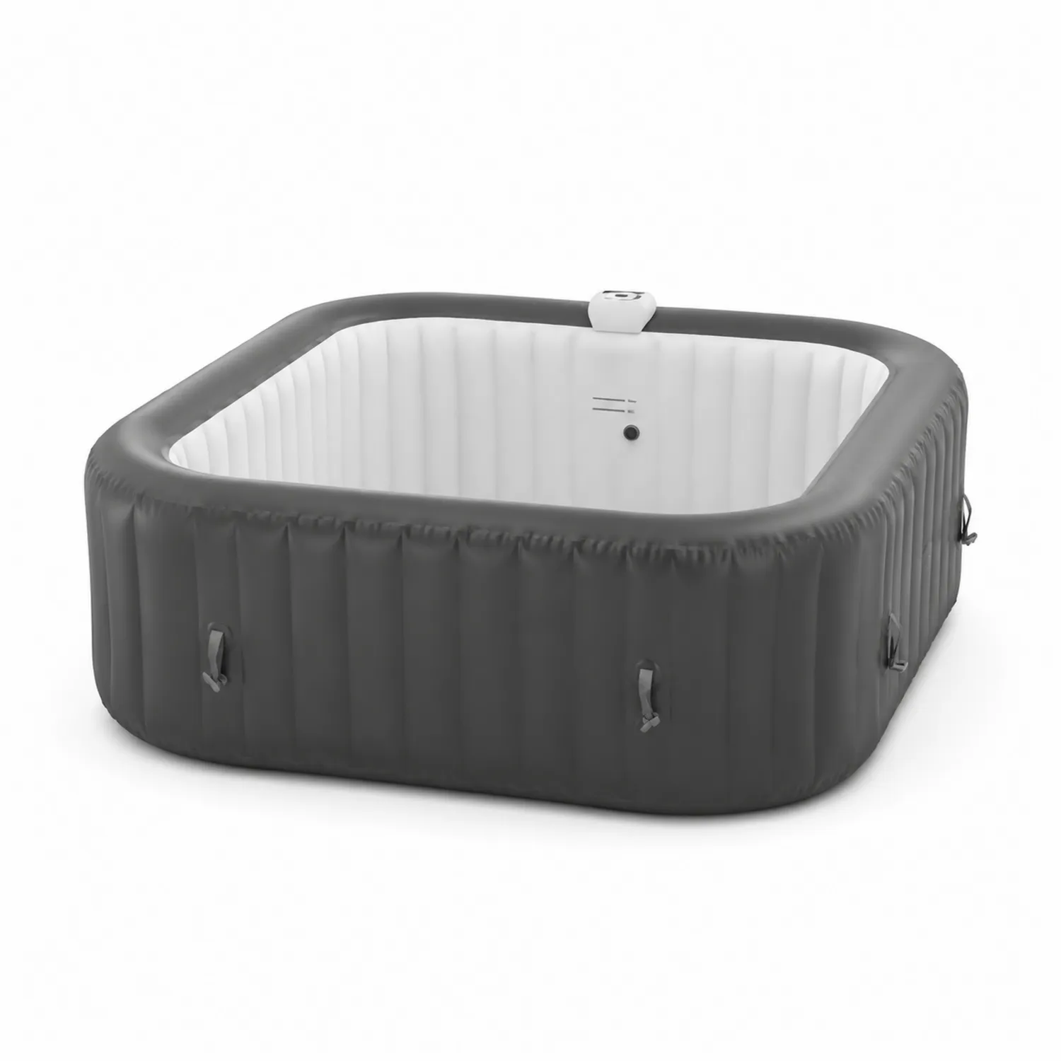 Nadmuchiwane Jacuzzi PVC Czarny/Biały 185 cm